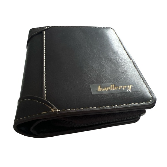🆕 Men Wallet PU Leather Dark Brown - Picture 2 of 9